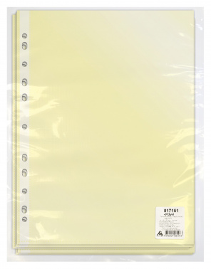 Папка-вкладыш Бюрократ Премиум -013COLOR ассорти глянцевые A4+ 30мкм (упак.:50шт)