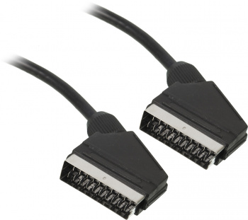 Кабель соединительный аудио-видео Buro SCART (m)/SCART (m) 1м. черный (BSC001-B-1)
