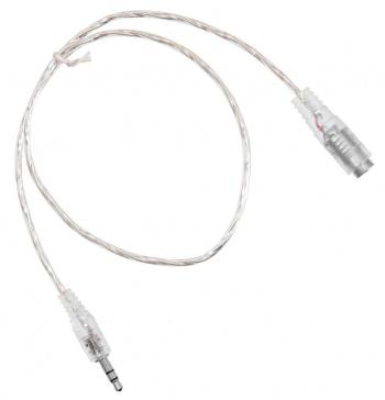 Кабель-удлинитель аудио Buro Jack 3.5 (m)/Jack 3.5 (f) 0.5м. прозрачный (CAB025-0.5M)