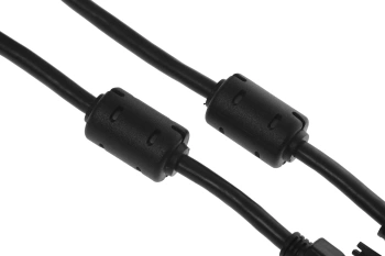 Кабель Buro HDMI (m) DVI-D (m) 10м (HDMI-19M-DVI-D-10M) феррит.кольца черный