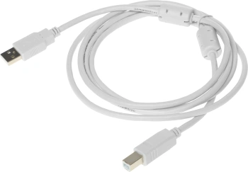 Кабель Buro USB A(m) USB B(m) 1.8м (USB2.0-AM/BM-1.8M-MG) феррит.кольца серый