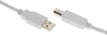 Кабель Buro USB A(m) USB B(m) 1.8м (USB2.0-AM/BM-1.8M-MG) феррит.кольца серый