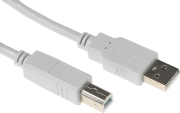 Кабель Buro USB A(m) USB B(m) 1.8м (USB2.0-AM/BM-1.8M-MG) феррит.кольца серый
