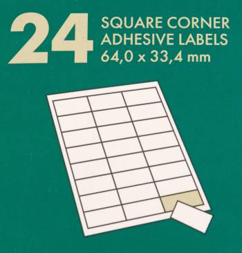 Этикетки Lomond 2100175 A4 33.4x64мм 24шт на листе/50л./белый самоклей. универсальная (с покрытием)
