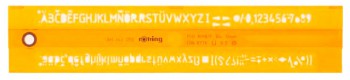 Трафарет буквенный Rotring S0228530 Z в соответствии с ISO 3098/I высота шрифта 50мм