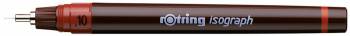 Изограф Rotring 1903394 0.1мм корпус бордовый пластик съемный пишущий узел/заправка тушь