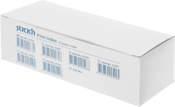 Закладки самокл. индексы пластиковые Stick`n 21076 12x45мм 5цв.в упак. 25лист в обложке европодвес