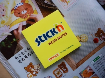 Блок самоклеящийся бумажный Stick`n 21133 76x76мм 100лист. 70г/м2 неон желтый