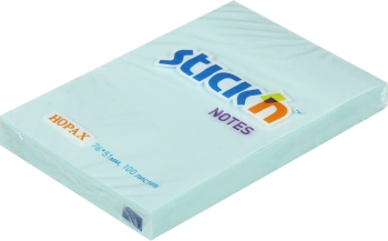 Блок самоклеящийся бумажный Stick`n 21146 51x76мм 100лист. 70г/м2 пастель голубой