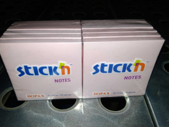 Блок самоклеящийся бумажный Stick`n 21148 76x76мм 100лист. 70г/м2 пастель розовый