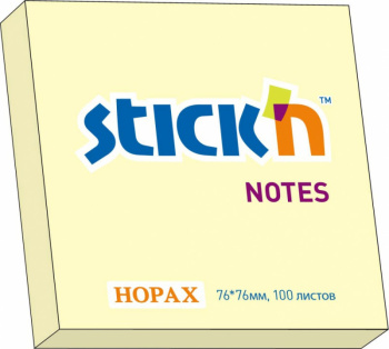 Блок самоклеящийся бумажный Stick`n 21150 76x76мм 100лист. 70г/м2 пастель зеленый