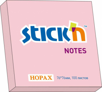 Блок самоклеящийся бумажный Stick`n 21150 76x76мм 100лист. 70г/м2 пастель зеленый