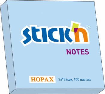 Блок самоклеящийся бумажный Stick`n 21150 76x76мм 100лист. 70г/м2 пастель зеленый