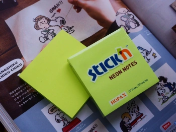 Блок самоклеящийся бумажный Stick`n 21167 76x76мм 100лист. 70г/м2 неон зеленый