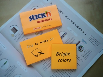 Блок самоклеящийся бумажный Stick`n 21168 76x127мм 100лист. 70г/м2 неон оранжевый