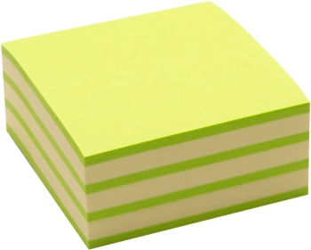 Блок самоклеящийся бумажный Stick`n 21339 51x51мм 250лист. 70г/м2 неон+пастель зеленый 2цв.в упак.