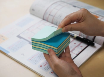 Блок самоклеящийся бумажный Stick`n 21340 76x76мм 400лист. 70г/м2 неон+пастель голубой 3цв.в упак.