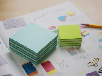 Блок самоклеящийся бумажный Stick`n 21340 76x76мм 400лист. 70г/м2 неон+пастель голубой 3цв.в упак.