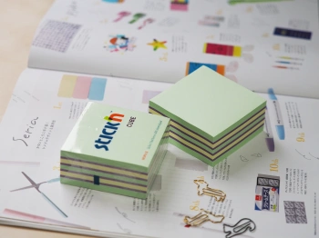 Блок самоклеящийся бумажный Stick`n 21342 76x76мм 400лист. 70г/м2 неон+пастель зеленый 3цв.в упак.