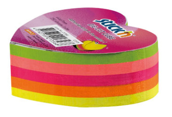 Блок самоклеящийся бумажный Stick`n 21356 64x67мм 250лист. 70г/м2 неон 5цв.в упак. вырубной 