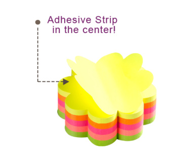 Блок самоклеящийся бумажный Stick`n 21357 67x67мм 250лист. 70г/м2 5цв.в упак. вырубной 