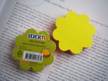 Блок самоклеящийся бумажный Stick`n 21357 67x67мм 250лист. 70г/м2 5цв.в упак. вырубной 