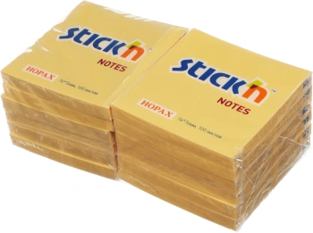 Блок самоклеящийся бумажный Stick`n 21391 76x76мм 100лист. 70г/м2 пастель оранжевый