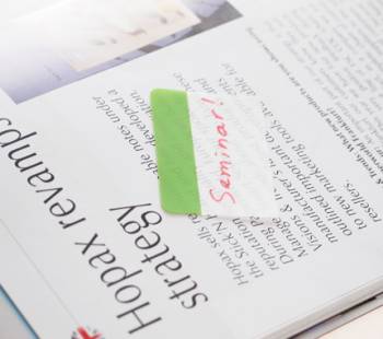 Закладки самокл. разделители пластиковые Stick`n 21608 38x51мм с цветным краем 4цв.в упак. 6лист европодвес