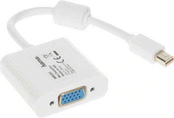 Адаптер Hama VGA (f) miniDisplayPort (m) 0.1м (00053247)