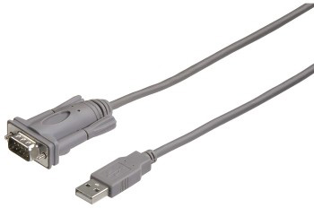 Адаптер Hama USB A(m) COM 9pin (m) 2м (00053325) серый