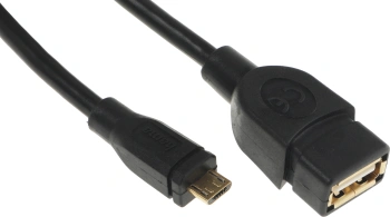 Кабель Hama 00078426 USB (f)-micro USB (m) 0.15м черный блистер