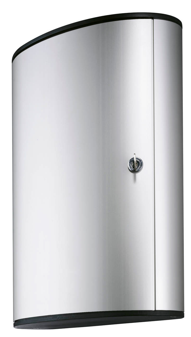 Шкафчик для ключей Durable 1955-23 на 72ключ. 302x400x118мм комппл.6 брелков серебристый алюминий