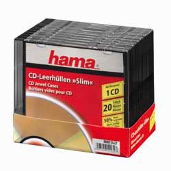 Коробка Hama на 1CD/DVD H-11432 Slim Box