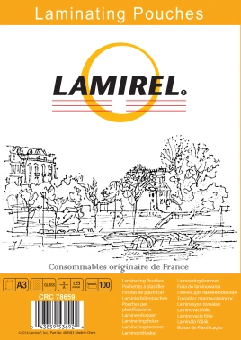 Пленка для ламинирования Fellowes 125мкм A3 (100шт) глянцевая Lamirel LA-7865901