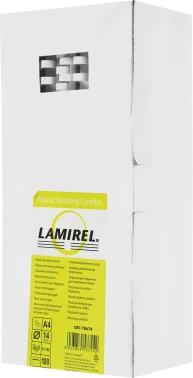 Пружины для переплета пластиковые Fellowes d=14мм A4 белый (100шт) Lamirel LA-7867401