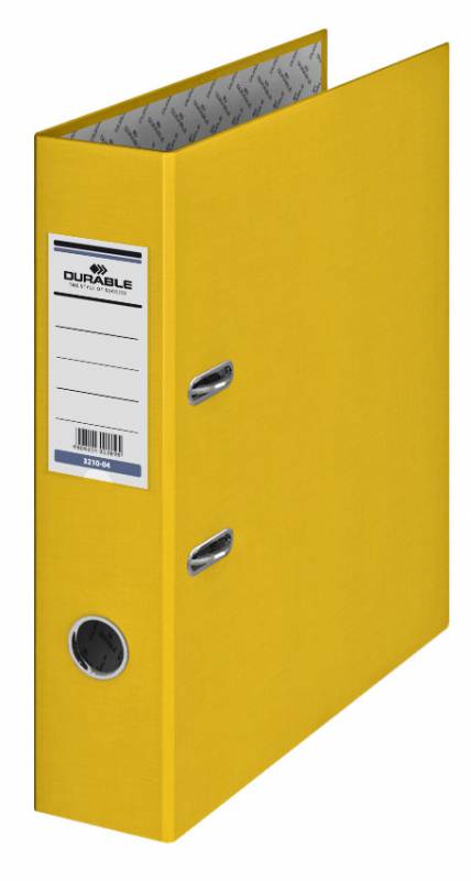 Папка-регистратор Durable 3210-04 A4 70мм бумвинил желтый