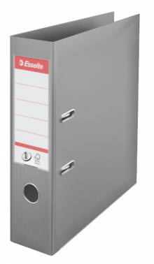 Папка-регистратор Esselte Power 811380P A4 75мм пластик серый