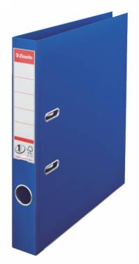 Папка-регистратор Esselte №1 Power 811450Р A4 50мм пластик синий вместимость 350 листов