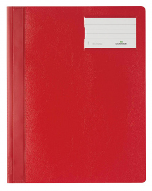 Папка-скоросшиватель Durable 2500-03 A4+ ПВХ красный