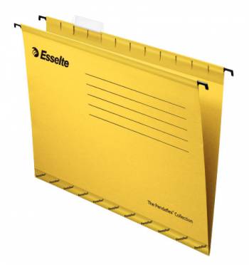 Папка подвесная Esselte Pendaflex Plus Foolscap 90335 картон желтый 412x240x1мм (упак.:25шт)