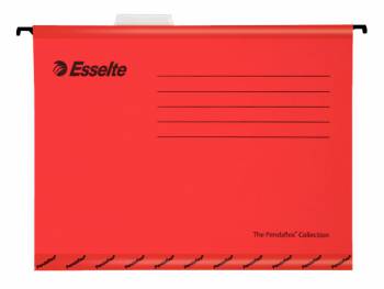 Папка подвесная Esselte Pendaflex Plus Foolscap 90336 картон красный 412x240x1мм (упак.:25шт)