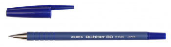 Ручка шариковая Zebra RUBBER 80