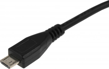 Кабель USB (f)-micro USB (m) 0.2м черный