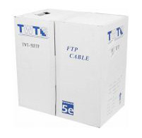 Кабель информационный Lanmaster TWT-5EFTP2-GY кат.5E FTP 2 пары PVC внутренний 305м серый