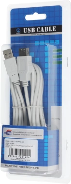 Кабель-удлинитель Ningbo USB A(m) USB A(f) 3м (USB2.0-AM-AF-3-BR) (блистер)
