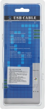Кабель-удлинитель Ningbo USB A(m) USB A(f) 3м (USB2.0-AM-AF-3-BR) (блистер)
