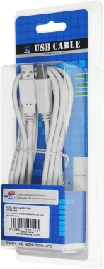 Кабель Ningbo USB A(m) USB B(m) 3м (USB2.0-AM-BM-3-BR) (блистер)
