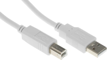 Кабель Ningbo USB A(m) USB B(m) 5м феррит.кольца серый