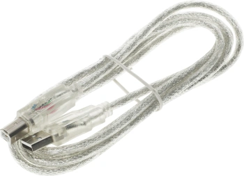 Кабель Ningbo USB A(m) USB B(m) 1.8м прозрачный (блистер)