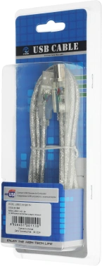 Кабель Ningbo USB A(m) USB B(m) 1.8м прозрачный (блистер)